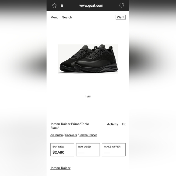 Jordan Trainer Prime 'Triple Black' - Picture 5 of 5